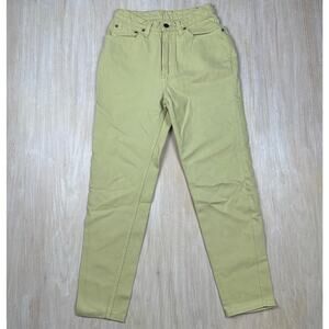Levi's Pastel Green 512 High Rise Slim Fit Tapered Casual Denim Jeans 28